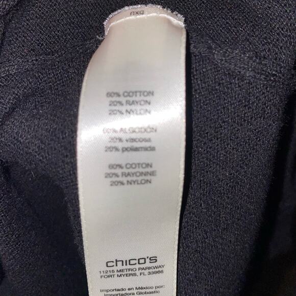 Chico’s Cam Black Cowl Neck Long Sleeve Pullover Sweater Size 1 - Picture 7 of 9